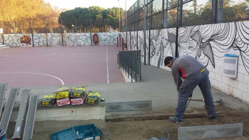 Reforma en instituto en Barcelona.
